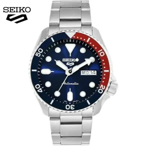 Originalni SEIKO sat. Sportski sat muške serije. Automatski sat vodootporni sa čeličnim kajšem. Okrugli rotirajući kvarcni ručni satovi SRPD53K.