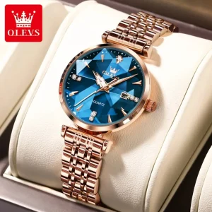 OLEVS 5536: Luksuzan kvarcni sat za dame – elegantan dizajn, vodootporan, svetleće kazaljke. – ŽENSKI SATOVI